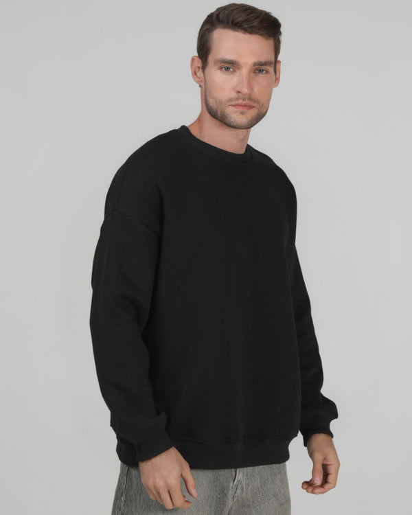 Світшот оверсайз Ray Oversize утеплений чоловічий чорний (U0304M-Black) — фото 2