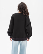 Світшот утеплений оверсайз RAY OVERSIZE жіночий чорний (U0304W-Black) — фото 6