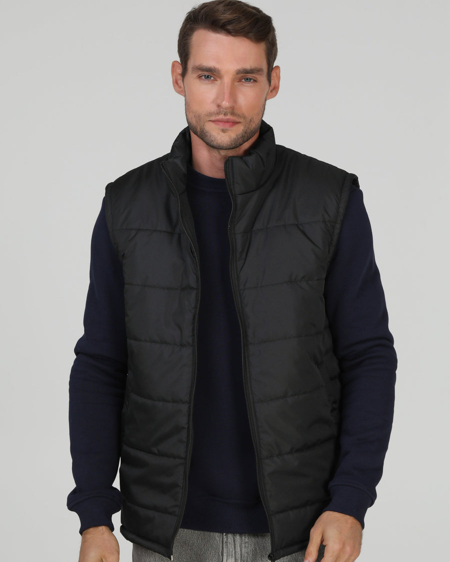 Жилет стьобаний Ray Basic чоловічий утеплений чорний (U0601M-Black) — фото 1
