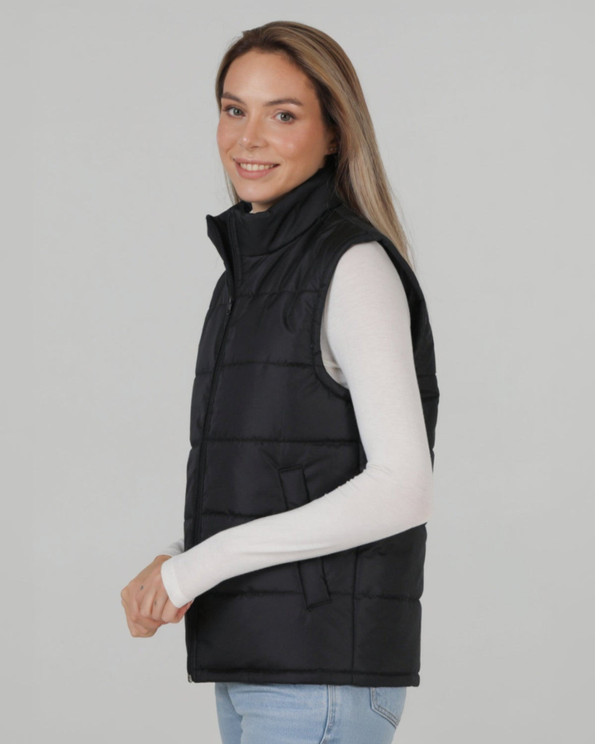 Жилет стьобаний Ray Basic жіночий утеплений чорний (U0601W-Black) — фото 2